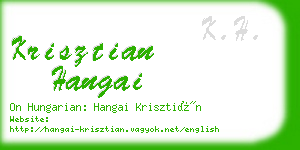 krisztian hangai business card